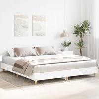 Bedframe zonder matras 160x200 cm spaanplaat wit - thumbnail