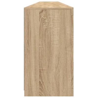 Dressoir met LED-verlichting 283x37x67 cm sonoma eikenkleurig