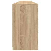 Dressoir met LED-verlichting 283x37x67 cm sonoma eikenkleurig - thumbnail
