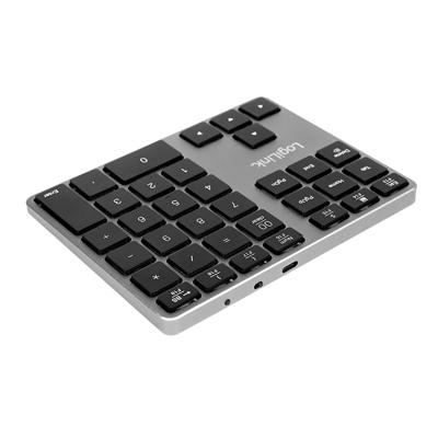 LogiLink ID0187 Numeriek toetsenbord Bluetooth Zilver LogiLink ID0187 Numeriek toetsenbord Bluetooth Zilver
