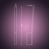 Philips Wandlamp BacklightHue Liane - White and Color zwart - 929003053101 - thumbnail