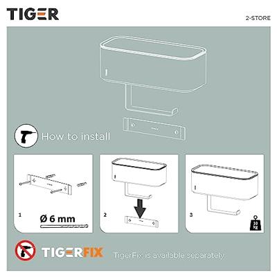 Tiger Toiletrolhouder 2-Store met Opbergbakje 25 cm Wit Tiger Toiletrolhouder 2-Store met Opbergbakje 25 cm Wit