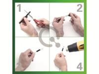 Quadrios 2103CA001 Krimpkous assortiment Zwart, Rood, Geel, Blauw, Groen Krimpverhouding:2:1 620 stuk(s) - thumbnail