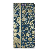 Samsung Galaxy A22 4G | M22 Smart Cover Beige Flowers - thumbnail