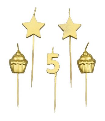 Paperdreams taartkaarsjes - 5 jaar