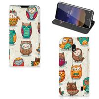 Nokia 2.2 | Hoesje maken | Vrolijke Uilen - thumbnail