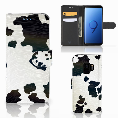 Samsung Galaxy S9 | Telefoonhoesje | Met pasjeshouder | Koeienvlekken