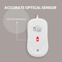 Perixx PERIMICE-209 U M Muis Kabelgebonden Optisch Beige 3 Toetsen 1000 dpi - thumbnail