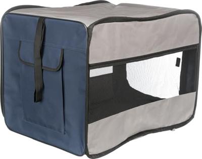 TRIXIE REISMAND TWISTER OPVOUWBAAR DONKERBLAUW / LICHTBLAUW 45X45X64 CM TRIXIE REISMAND TWISTER OPVOUWBAAR DONKERBLAUW / LICHTBLAUW 45X45X64 CM