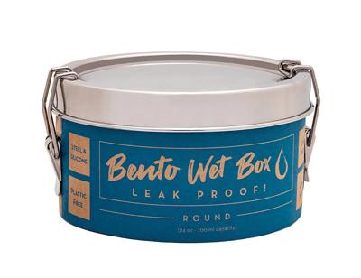 Ecolunchbox Bento Wet Box (Round) Lunchbox Stainless Steel 700ml