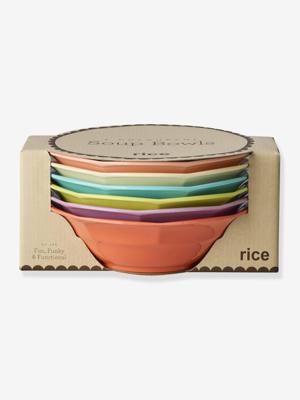 Set van 6 soepkommen van melamine GLORY DAYS 400 ml RICE meerkleurig