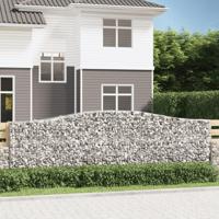 Schanskorven 4 st gewelfd 400x50x120/140 cm ijzer - thumbnail