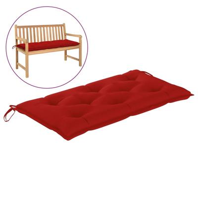 vidaXL Tuinbankkussen 100x50x7 cm stof rood