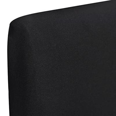 VidaXL Stoelhoezen 4 st stretch recht zwart VidaXL Stoelhoezen 4 st stretch recht zwart