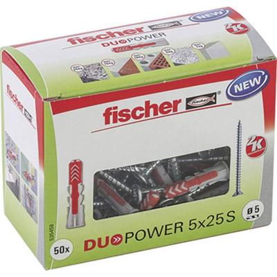 Fischer 535458 DUOPOWER 5x25 S LD 2-componenten plug 25 mm 5 mm 50 stuk(s)