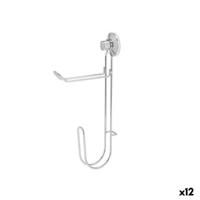 Toiletrolhouder Berilo Metaal Staal ABS 3 x 32 x 15 cm Dubbel (12 Stuks) - thumbnail