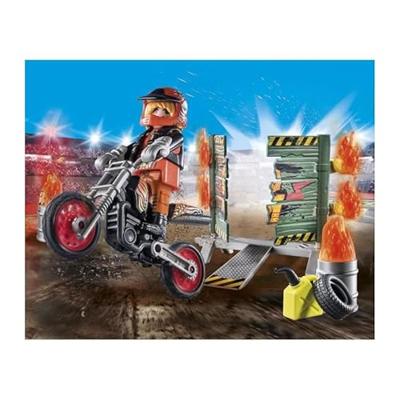 Playmobil® stuntshow 71256 starterpack motor met vuurmuur