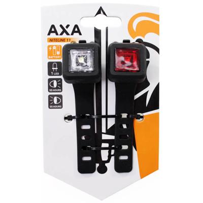 Axa Verlichtingsset niteline 11 led zwart Axa Verlichtingsset niteline 11 led zwart