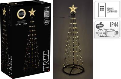 Verlichte boom 150 cm 154 LED warm wit