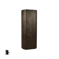 LABEL51 Bergkast Miya - Espresso - Mangohout - 140 cm - Rechts - thumbnail