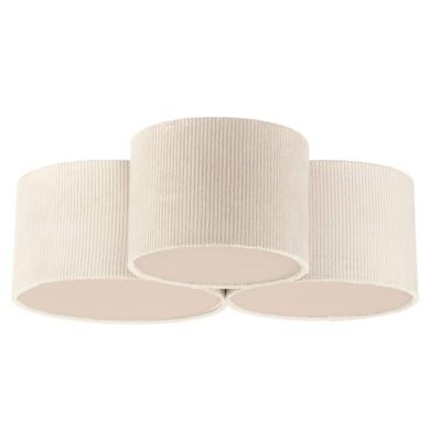 Just Light 3-lichts plafondlampGreen Duro zandkleurig - 14890-39