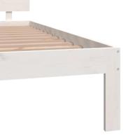 Bedframe massief hout wit 180x200 cm - thumbnail