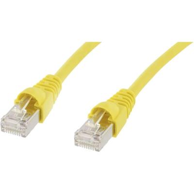 Telegärtner 100008266 RJ45 Netwerkkabel, patchkabel CAT 6A S/FTP 2.00 m Geel Vlambestendig, Snagless, Vlambestendig, Halogeenvrij, UL gecertificeerd 1 stuk(s)