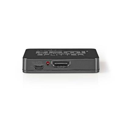 Nedis HDMI-Splitter | 2 poort(en) | HDMI Input | 2x HDMI Output | Zwart | 1 stuks - VSPL34002BK VSPL34002BK Nedis HDMI-Splitter | 2 poort(en) | HDMI Input | 2x HDMI Output | Zwart | 1 stuks - VSPL34002BK VSPL34002BK