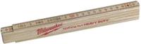 Milwaukee Dunne houten vouwmeter Slim Wood Vouwmeter 2m - 4932459303 - thumbnail