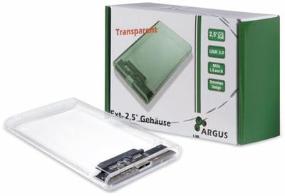 Inter-Tech 88884092 behuizing voor opslagstations 2.5 Transparant