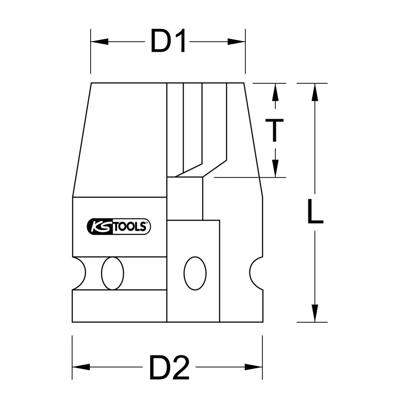 KS Tools 5150066 515.0066 Kracht-dopsleutelinzet 18 mm