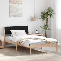 Bedframe Bruin en zwart 100 x 200 cm Massief grenenhout - thumbnail