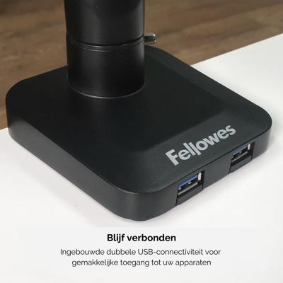 Fellowes 8043301 flat panel bureau steun 76,2 cm (30") Vrijstaand Zwart Fellowes 8043301 flat panel bureau steun 76,2 cm (30") Vrijstaand Zwart