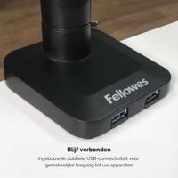 Fellowes 8043301 flat panel bureau steun 76,2 cm (30") Vrijstaand Zwart - thumbnail