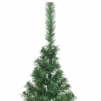 VidaXL Kunstmatig voorverlicht kerstboom met 300 led groen 210 cm pvc - thumbnail