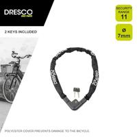 Dresco 5250202 fietsslot Zwart 1200 mm Kettingslot - thumbnail