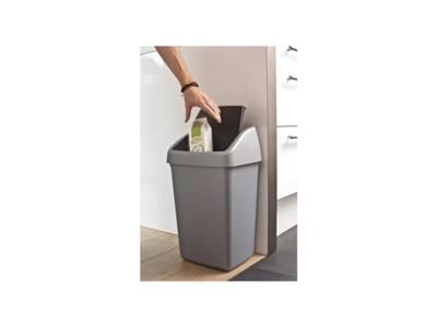 Sunware Delta Prullenbak Met Swingdeksel 25l Grijs