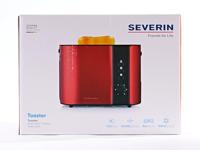 Severin AT 2217 Broodrooster Kabelgebonden, Met broodrekje Rood (metallic), Zwart - thumbnail