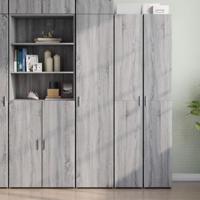 Hoge kast 40x42,5x185 cm bewerkt hout grijs sonoma eikenkleur - thumbnail