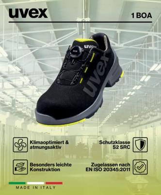 uvex 6566 6566839 Lage veiligheidsschoenen S2 Schoenmaat (EU): 39 Zwart 1 paar