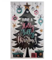 Muurstickers Pop Up kerstboom 41 x 24 cm | 24 stuks - thumbnail