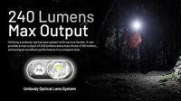NiteCore HA11 Hoofdlamp LED werkt op batterijen 240 lm - thumbnail