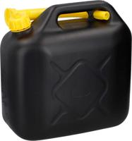 Dunlop Jerrycan 10 Liter - Benzine en Water - UN-Gecertificeerd voor Gevaarlijke Vloeistoffen - Incl. Trechter/Benzineslang - Zwart/Geel - thumbnail