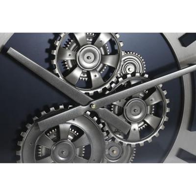 Muurklok Home ESPRIT Champagne Metaal Kristal 80 x 10 x 80 cm