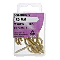 Schroefhaak 50mm vermess 10st Deltafix - Deltafix - thumbnail