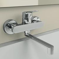 Ideal Standard Ceraflex keukenmengkraan eengreeps muurmodel uitloop 160 mm chroom B1717AA - thumbnail