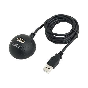 LogiLink USB-kabel USB 2.0 USB-A bus, USB-A stekker 1.50 m Meerdere kleuren CU0013B