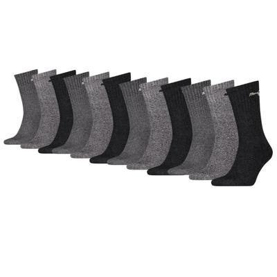 Puma Sportsokken Antraciet / Grey 12-pack-35/38