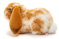 Pluchen konijn liggend 30 cm gevlekt TEDDY HERMANN meerkleurig - thumbnail