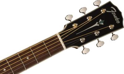 Fender PS-220E Parlor All Mahogany Aged Cognac Burst elektrisch-akoestische westerngitaar met koffer - thumbnail